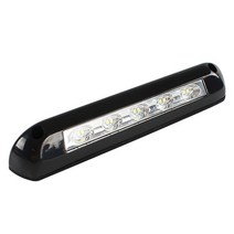 캠핑 카라반 트레일러 캠핑용품RV LED 천막 포치 라이트 12V/24V 방수 모터홈 캐러밴 인테리어 벽 램, 01 Black