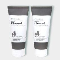 브링그린 뱀부 차콜 모공 정화 클렌징폼 200ml + 200ml 웨이크메이크 샘플 증정
