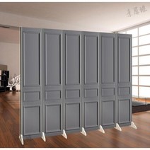 셀프 가벽 접이식 우드 인테리어 사무실 거실 파티션 칸막이 만들기 공간분리, B. 회색