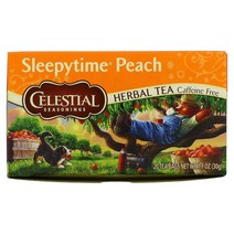 Celestial Seasonings 허브차 카페인 무함유 Sleepytime 피치 티백 20개입 29g(1.0oz)