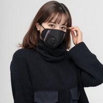 아이러브허브 KF94 시험완료 패션밸브마스크 (블랙), XL사이즈