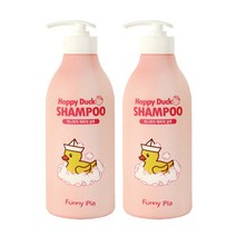 퍼니피아 유아용 해피덕 샴푸 스트로베리향, 500ml, 2개