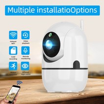 애견모니터 베이비모니터 무선cctv 1080P IP Wifi 카메라 베이비 모니터 실내 CCTV 보안 비디오 AI 추적 Yc, 04 1080P add 32G_03 AU 플러그