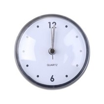욕실 방수 주방 시계 흡입 컵 벽시계 샤워 타이머 R7UB, 그레이