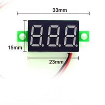 계량기 검침기 DIY 레드 블루 디지털 LED 미니 디스플레이 모듈 DC2.5V-32V DC0-100V 전압계 전압 테스터 패널 미터 게이지 바이크 오토바이 자동차에 대 한, 05 Blue LED DC100V