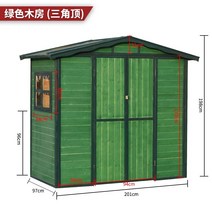 전원 주택 창고 조립식 판넬 샌드위치 창고 케터 농막 미니 이동식 비 가림막 농기구 소형 간이 유럽식 컨테이너 야외 정원 수납 도구 집 조합 잡화 집 정원 도구 방 야외 수납, 하단 플레이트가 없는 짙은 녹색 헤링본 상단