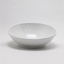 멜라민 슬라이드볼 - 샐러드 나눔 큰 대형접시 뷔페기물, 화이트