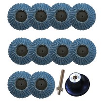 호닝가이드 날연마10pcs 플랩 디스크 2 인치 50mm 블루 샌딩 40 60 80 120 1/4 