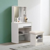 바보사랑 마기 수납 화장대 세트 + 의자 600.플레인홈, 오크화이트