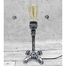 [WNJAPAN]인더스트리얼 램프 공업 조명 남자 앞 수도관 골동품 스탠드 데스크라이트 테이블 램프 13