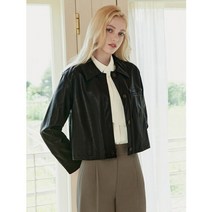 SOUP [SOUP]아웃포켓 숏 레더 재킷(SY9LE80)