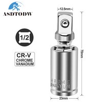 ASDTODW 은색 임팩 유니버셜조인트 1/4 3/8 1/2 임팩소켓 연결대 회전렌치