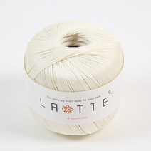 [앵콜스] (10+1) 라떼 LATTE 여름 코바늘 모자 가방 뜨개실, 10 크림(낱개)