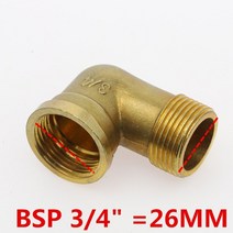 구리스 니플 니쁠 1개 18quot 14quot 38quot 12quot Bsp 암나사 x 수나사 90 deg 황동 엘보우 파이프 피팅 커넥터 물 연료 구리용 커플러, 06 남성 여성