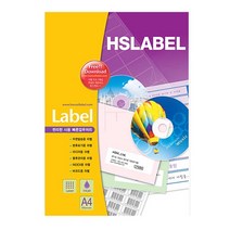 한솔 100매 전산라벨지 HSLABEL, HL4308 24칸