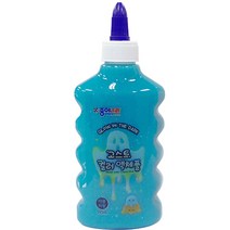 종이나라 고스트컬러 액체풀 물풀 180ml 슬라임 재료, 야광파랑, 1개