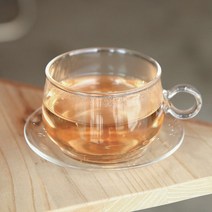 [BELLE] 라피네 내열 유리잔 찻잔 티잔 세트 130ml, 단품