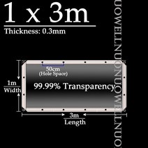 타프스크린 핵사 미니 대형 렉 면 원터치 차박 스크린 캠핑 차량용 타프 사용자 정의 99.9% 투명 PVC 방수, 12 1x3m