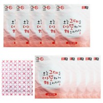 국내산 포켓용 10개 온팩 따뜻한팩 손난로 충전식 USB 보조배터리 휴대용 똑딱이 카카오 전자 핫팩