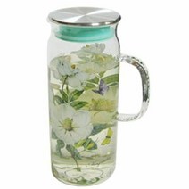 브랜드없음 로얄엑세스 유리 물병 백목련1300ml 주전자 물통 저그, 선택완료, 단품없음