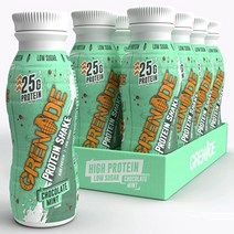[영국발송] 8병 330ML 그레네이드 카브 킬라 초콜릿 민트 하이 프로틴 쉐이크 단백질음료 Grenade Carb Killa Chocolate Mint, 8개
