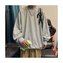 남자 아이보리 맨투맨 베이지 크림색 가을 남녀공용 면접룩 슬림핏 대학생 학생 봄 피서지 홍대 썸머