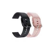 Senter 샤오미 Haylou Solar LS05 밴드용 밴드 22mm 소프트 실리콘 스포츠 교체 스트랩 스마트 워치와 호환 359307, 2 Pack-c