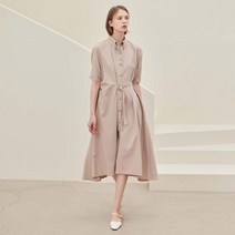 리안뉴욕 벨티드 셔츠 원피스