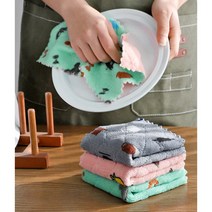 흡수력좋은 주방 매직 손행주 20세트 냄새안나는 전자레인지 찌든때 수세미 인덕션 행주 걸레 ﻿먼지없는 물행주 빨아쓰는 마술 향균 손타올 행주의중독 세차걸레, 중(16X26) 20P