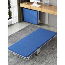병원보호자침대 보호자 요양원 간병 간이 폴딩 매트, 파란색 80cm 길이180너비80높이24cm