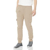 챔피온 남성용 리버스 위브 카고 조거 팬츠 편안한 77.5cm(30.5인치) 페블 스톤 C 로고