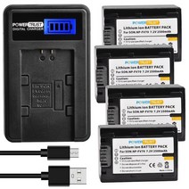 배터리호환 소니호환 FDR-AX53 AX700 AX33/B NP-FV70/B CX675/B CX900 PJ340 PJ670/B PJ810 Handycam 캠코, 08 4 Pack kit