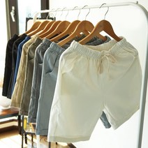 제니유 라쉬 여름 면 마 린넨 5부 밴딩 여성반바지 빅사이즈 XL 26~37인치