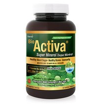 Herba Bio Activa Super Mineral 60 Vegetable Capsules 허바 바이오 엑티바 슈퍼 미네랄 허바 바이오 엑티바 60정 캐나다에서 직배송, 1병/60정