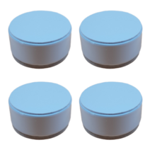 테이블다리연장 가구다리 높이조절발 60x30mm 원형 4개, 화이트