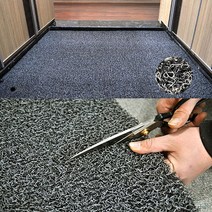 논슬립 프리미엄 투톤쿠션 롤매트/블랙그레이 1M단위, 단품