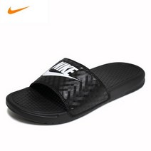 [니케스토어] 국내매장 나이키. 우먼스 베네시 JDI 슬라이더 [슬리퍼] 블랙/화이트 [343881-011] + 애견간식 증정