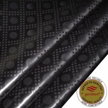 디자인 Bazin Riche Fabric 오스트리아 품질 GetzhTex 자카드 기니 브로케이드 원단 100% Cotton Shadda Perfume, [01] 5 Yards, [09] Black