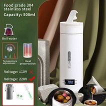 홍삼만들기 가정용 멀티쿠커 홍삼 달이기 약탕기 중탕기 휴대용 미니 전기 주전자 500ML 차 커피 주전자, 05 Luxury style Set_03 UK