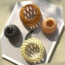 만두 헤어핀 무광 만두핀 똥머리핀 올림머리 똥머리 똥머리밴드 헤어끈 만두머리 곱창밴드 머리끈 스틱밴드 당고머리 똥머리스틱밴드, 오렌지