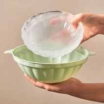 빙수 디저트 얼음 그릇 트레이 아이스틀, S, 옐로우