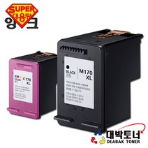 M170 / M170XL / C170 / C170XL SUPER 삼성 재생잉크, 1개, M170XL SUPER 검정 잔량확인O