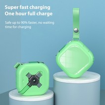 4 인 1 접이식 USB c형 마이크로 Usb 충전 케이블 아이폰 호환 13 12 프로 휴대폰 스탠드 3 2 휴대용 충전기 데이터, [03] Green