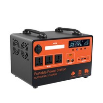 파워스테이 캠핑 휴대용 야외 순수 사인파 비상 태양광 가정용 발전소 보조배터리, 6.1320Wh 1500W - 220V - 미국, 1개
