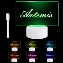 오르골 무드등 스노우볼 수정구슬, 7 color-v-1 펜