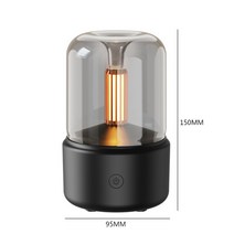 USB 휴대용 초음파 가습기 에센셜 오일 디퓨저 공기 청정기 시뮬레이션 불꽃 모양 아로마 테라피, 07 120ML Humidifier