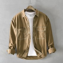 남자캐주얼코트 TC Z123 P70 겨울 가을 남성 캐쥬얼 긴 소매 면와이셔츠 4997180512
