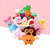 강아지 장난감 반려견 이갈이 애착 인형 애견 샵 카페, 삑삑친구들소프트콘