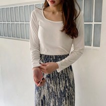 여성용 아를렛 스퀘어넥티셔츠