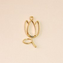 레진아트/프레임악세사리/튜울립/금색